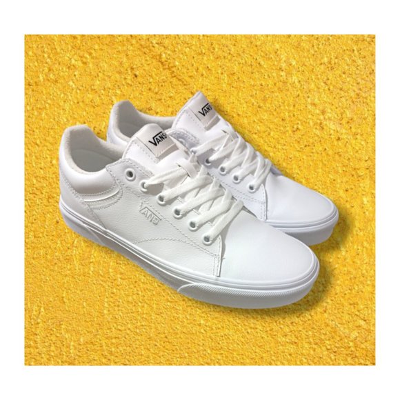 Vans Shoes - Women's Vans - Seldan Leather Sneaker - White - 8.5